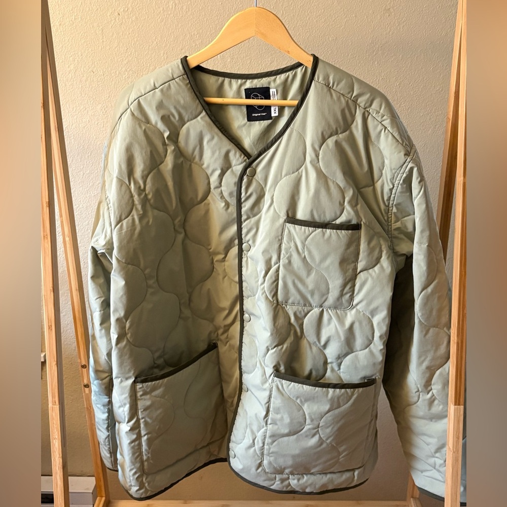 Original Use | Quilted Utility Jacket | Sage Green | XXL